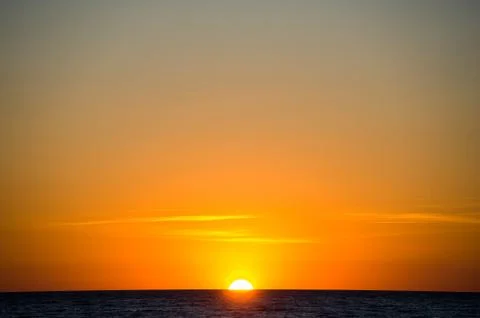 Sunset at sea Stock Photos