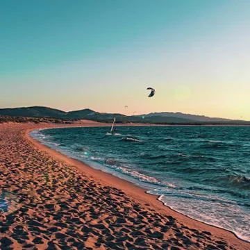 Sunset at the sea Foto stock