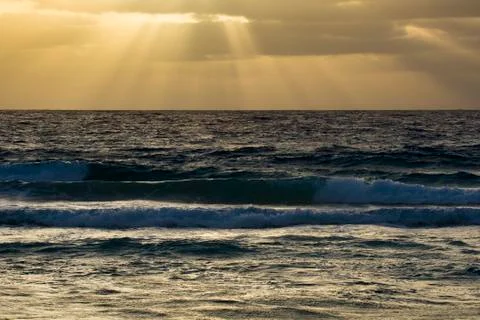 Sunset in the sea Foto stock