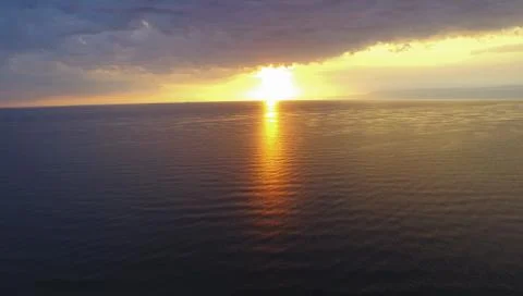 Sunset in the sea Foto stock