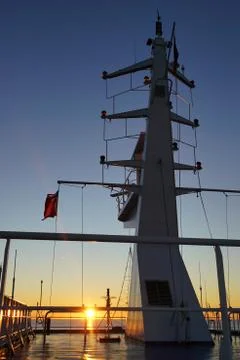 Sunset at sea Stock Photos