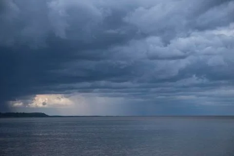 Sunset at the sea. Stock Photos