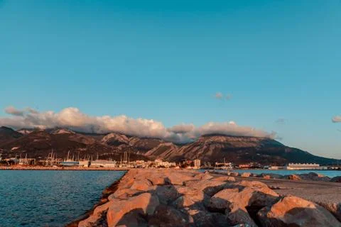 Sunset at the sea Stock Photos