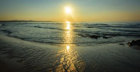 Sunset on the sea Foto stock