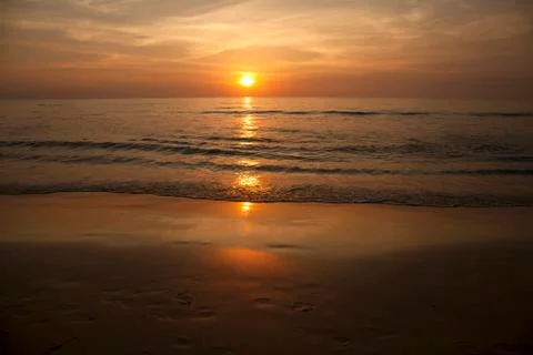 Sunset on the sea Foto stock