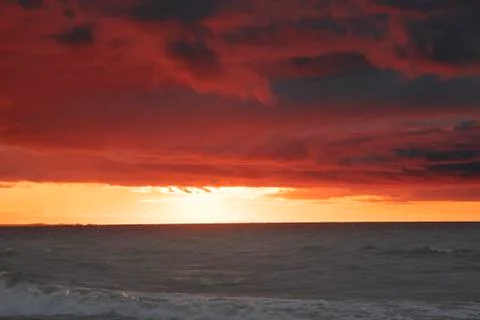 Sunset on the sea Foto stock