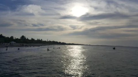Sunset on the sea Foto stock