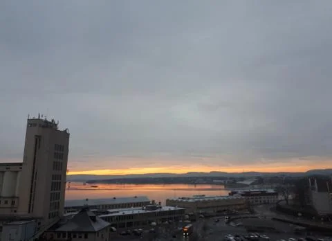 Sunset by the sea Stock Photos