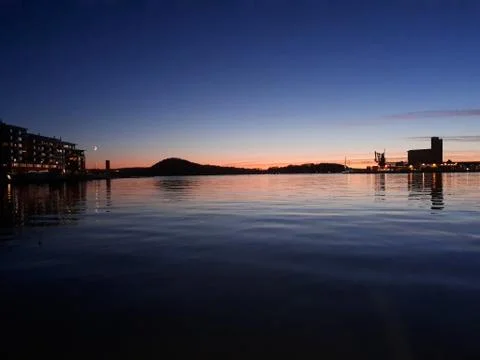 Sunset by the sea Stock Photos