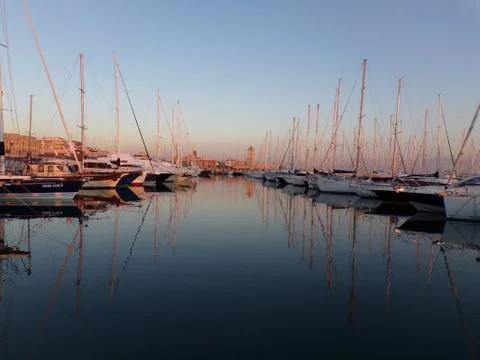 Sunset on the sea Stock Photos