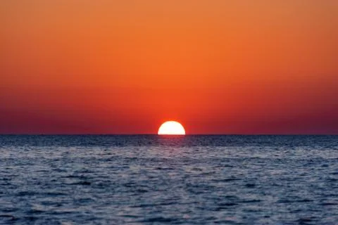 Sunset on the sea Stock Photos