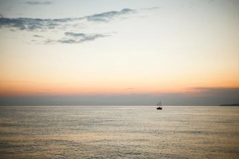 Sunset at sea Stock Photos