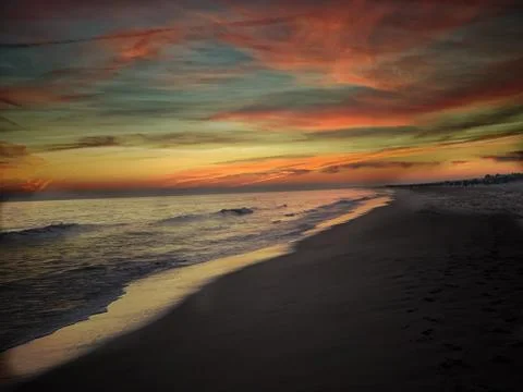 Sunset sea Stock Photos
