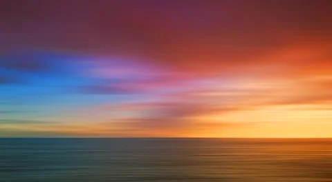 Sunset on the sea Stock Photos