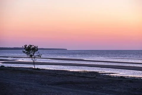 Sunset on the sea. Stock Photos