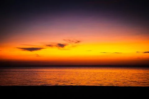 Sunset at the Sea Foto stock