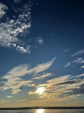 Sunset at the sea Stock Photos