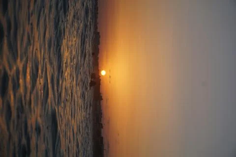 Sunset on the sea Stock Photos