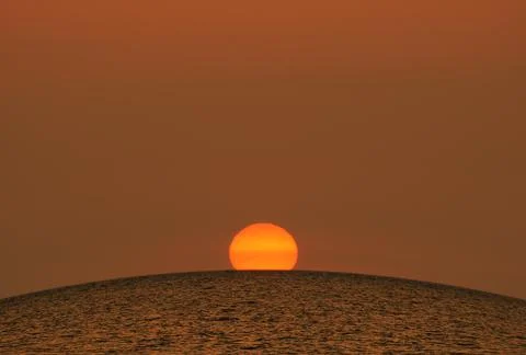 Sunset at sea Stock Photos