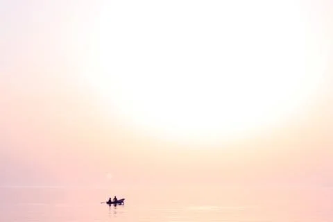 Sunset at sea Foto stock