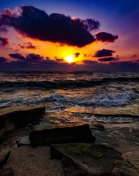 The Sunset Sea Stock Photos