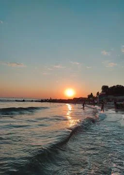Sunset sea Stock Photos