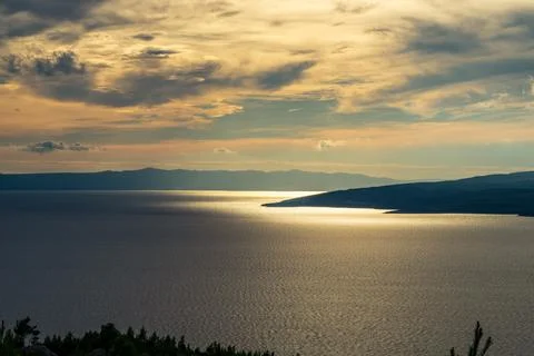 Sunset at sea Stock Photos