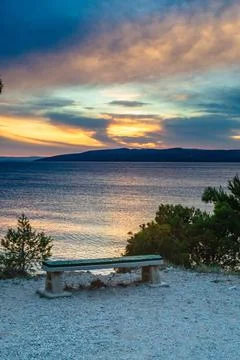 Sunset at sea Stock Photos