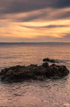 Sunset at sea Stock Photos