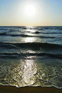 Sunset at Sea Stockfoto's