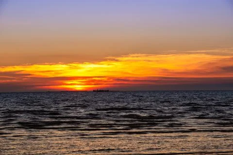 Sunset at sea Foto stock