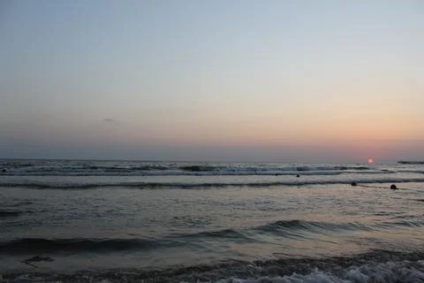 Sunset on the sea Fotos de archivo