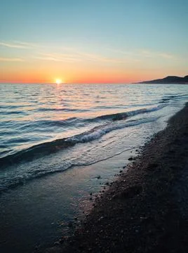 Sunset on the sea Stock Photos