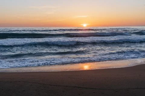 Sunset at the sea Stock Photos