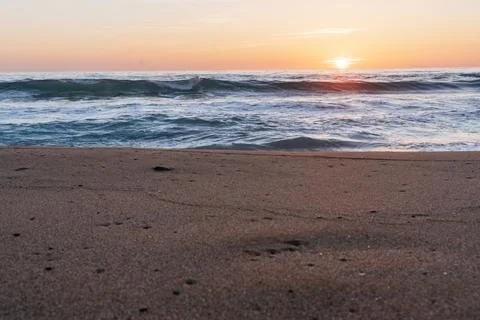 Sunset at the sea Stock Photos