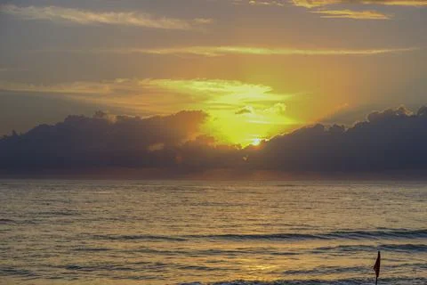 Sunset on the sea Stock Photos