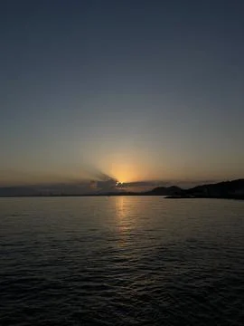 Sunset on the sea Stock Photos