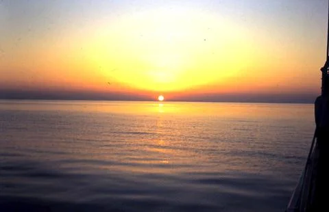 Sunset at sea Stock Photos