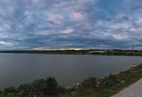 Sunset on the sea. Stock Photos