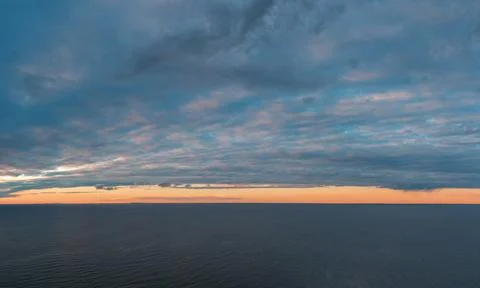 Sunset on the sea. Stock Photos