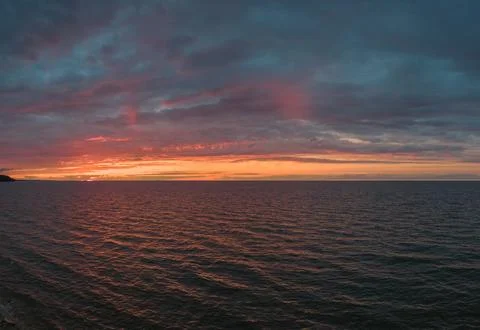 Sunset on the sea. Stock Photos