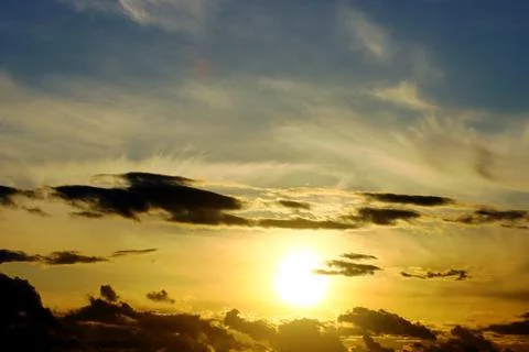 Sunset at the sea Stock Photos