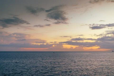 Sunset at the sea Stock Photos