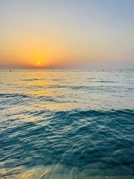 Sunset at the sea Foto stock