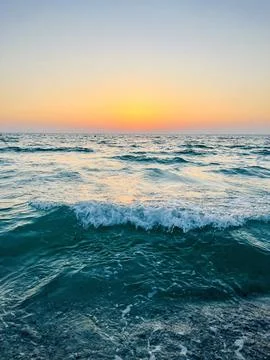 Sunset sea Foto stock