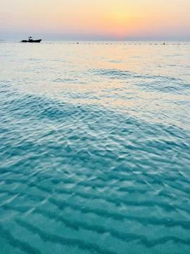 Sunset at the sea Foto stock