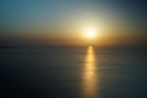 Sunset at sea. 스톡 사진