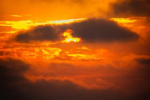 Sunset at sea Foto stock