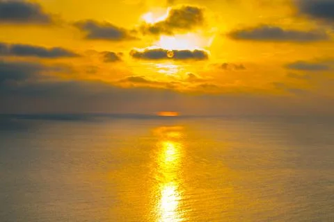 Sunset at sea Stock Photos