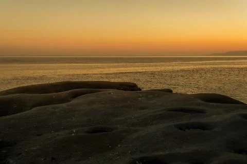 Sunset at the sea Stock Photos